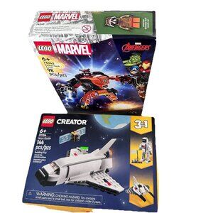 LEGO Super Heroes Rocket Mech Armor 76243 Space Shuttle 31134 Factory Sealed Lot
